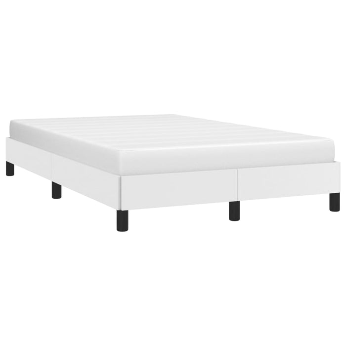 Cadru de pat fără saltea alb 120x190 cm piele artificială WALTI