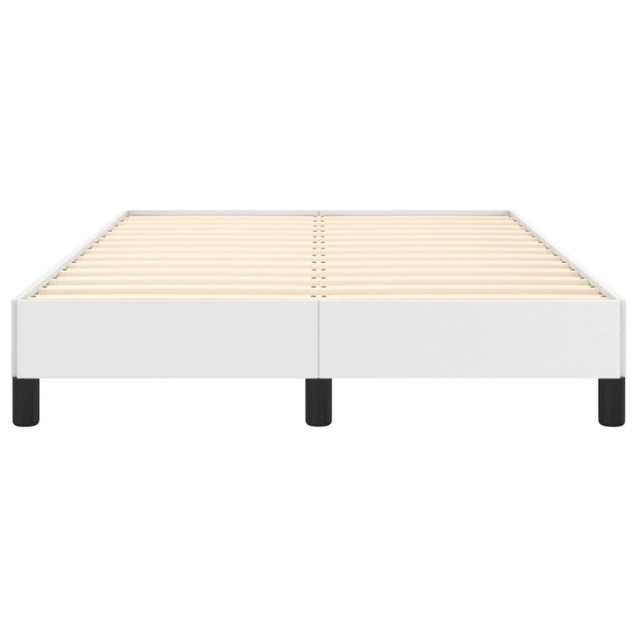 Cadru de pat fără saltea alb 120x190 cm piele artificială WALTI