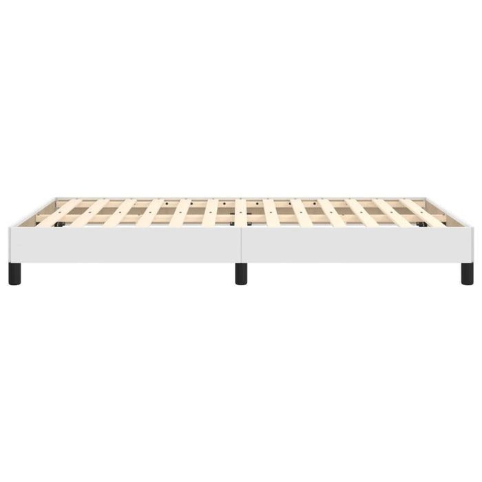 Cadru de pat fără saltea alb 120x190 cm piele artificială WALTI