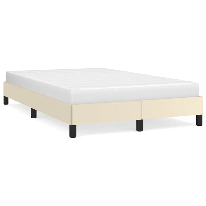Cadru de pat fără saltea cremă 120x190 cm piele artificială - WALTI WALTI