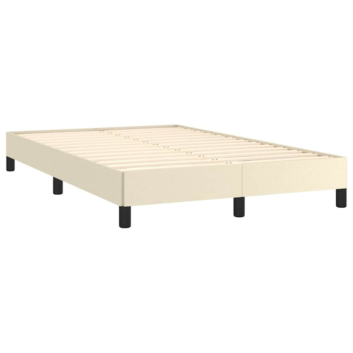 Cadru de pat fără saltea cremă 120x190 cm piele artificială - WALTI WALTI