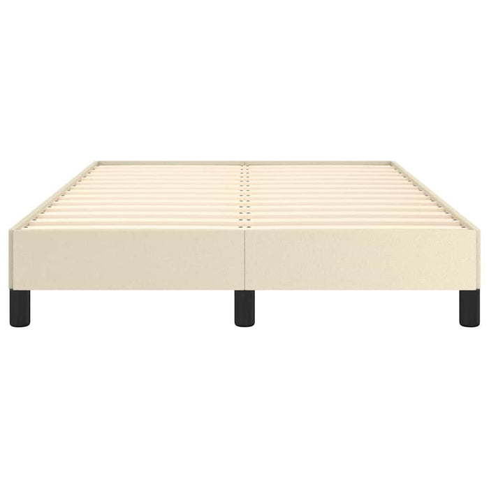 Cadru de pat fără saltea cremă 120x190 cm piele artificială - WALTI WALTI