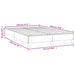 Cadru de pat fără saltea cremă 120x190 cm piele artificială - WALTI WALTI
