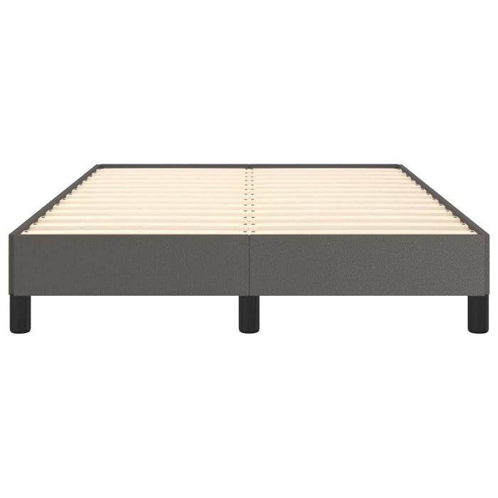 Cadru de pat fără saltea gri 120x190 cm piele artificială WALTI