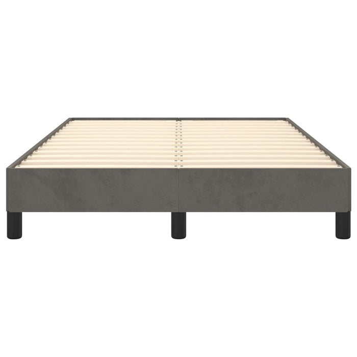 Cadru de pat fără saltea Gri închis 120x190 cm catifea WALTI
