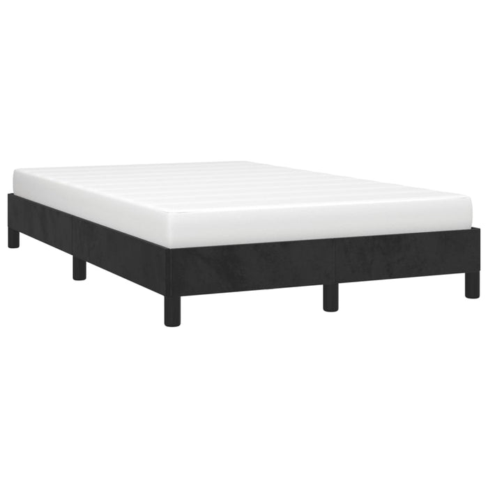 Cadru de pat fără saltea Negru 120x190 cm catifea WALTI