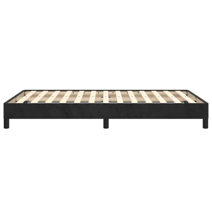 Cadru de pat fără saltea Negru 120x190 cm catifea WALTI