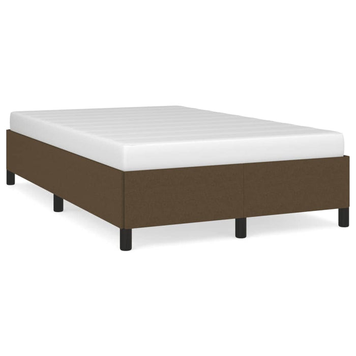 Cadru de pat fără saltea țesătură maro 120x190 cm țesătură WALTI