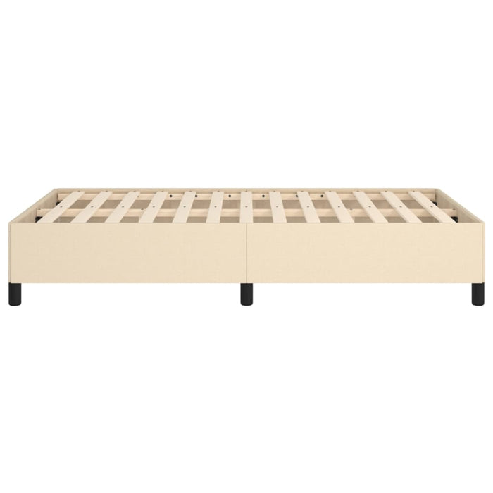 Cadru de pat fără saltea cremă 120x190 cm țesătură WALTI