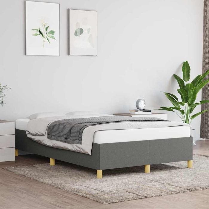 Cadru de pat fără saltea gri închis 120x190 cm țesătură WALTI