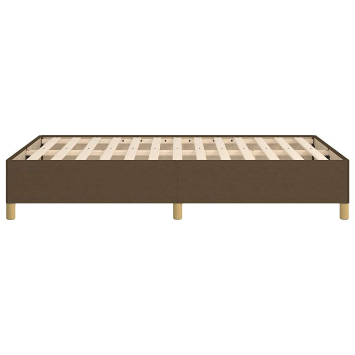 Cadru de pat fără saltea țesătură maro 120x190 cm țesătură WALTI