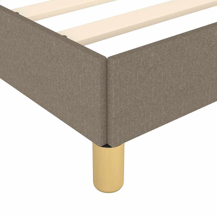 Cadru de pat fără saltea Taupe 120x190 cm țesătură WALTI