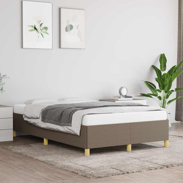 Cadru de pat fără saltea Taupe 120x190 cm țesătură WALTI
