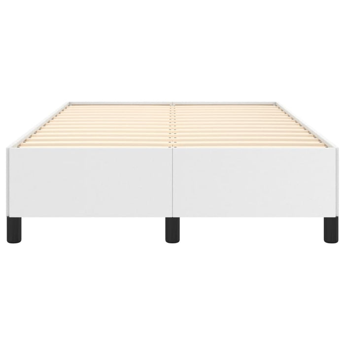 Cadru de pat fără saltea alb 120x190 cm piele artificială WALTI