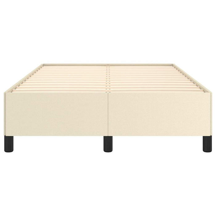 Cadru de pat fără saltea cremă 120x190 cm piele artificială - WALTI WALTI