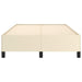 Cadru de pat fără saltea cremă 120x190 cm piele artificială - WALTI WALTI
