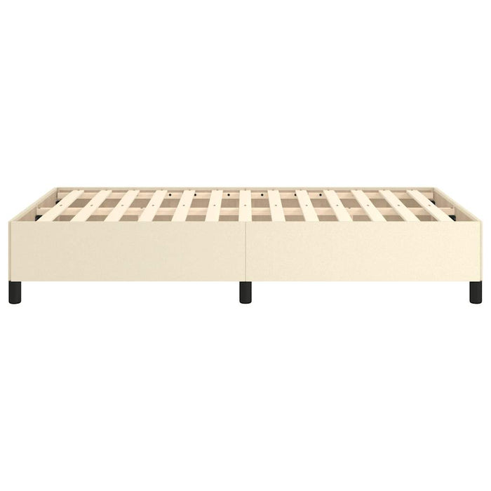 Cadru de pat fără saltea cremă 120x190 cm piele artificială - WALTI WALTI