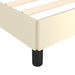 Cadru de pat fără saltea cremă 120x190 cm piele artificială - WALTI WALTI