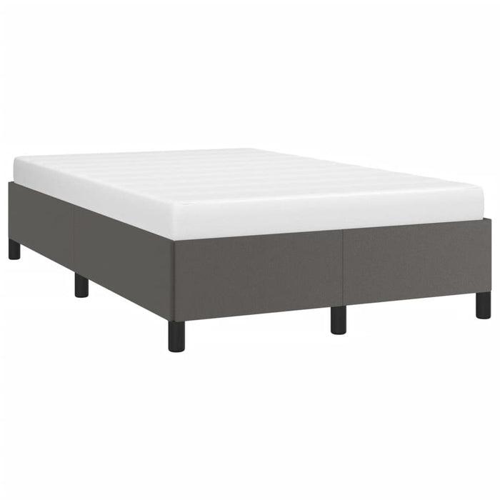 Cadru de pat fără saltea gri 120x190 cm piele artificială - WALTI WALTI