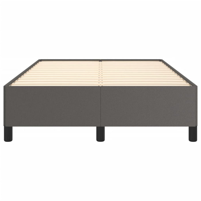 Cadru de pat fără saltea gri 120x190 cm piele artificială - WALTI WALTI