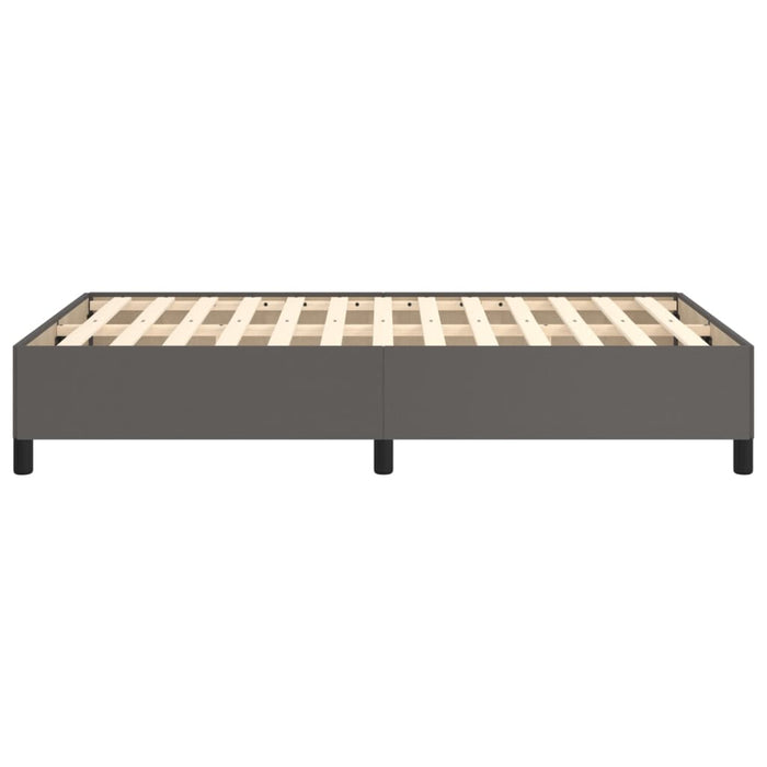 Cadru de pat fără saltea gri 120x190 cm piele artificială - WALTI WALTI