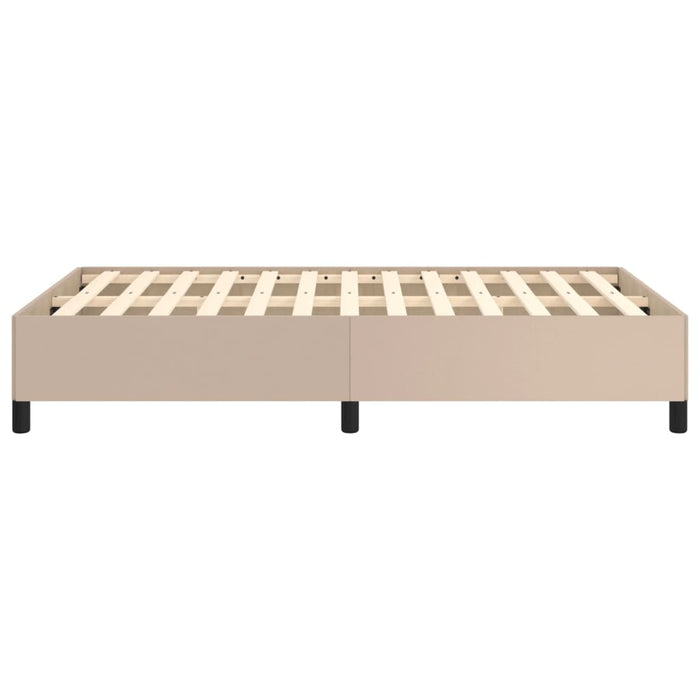 Cadru de pat fără saltea cappuccino 120x190cm piele artificială WALTI