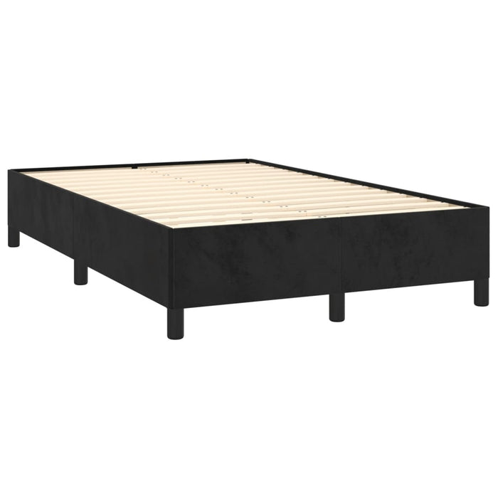 Cadru de pat fără saltea Negru 120x190 cm catifea WALTI