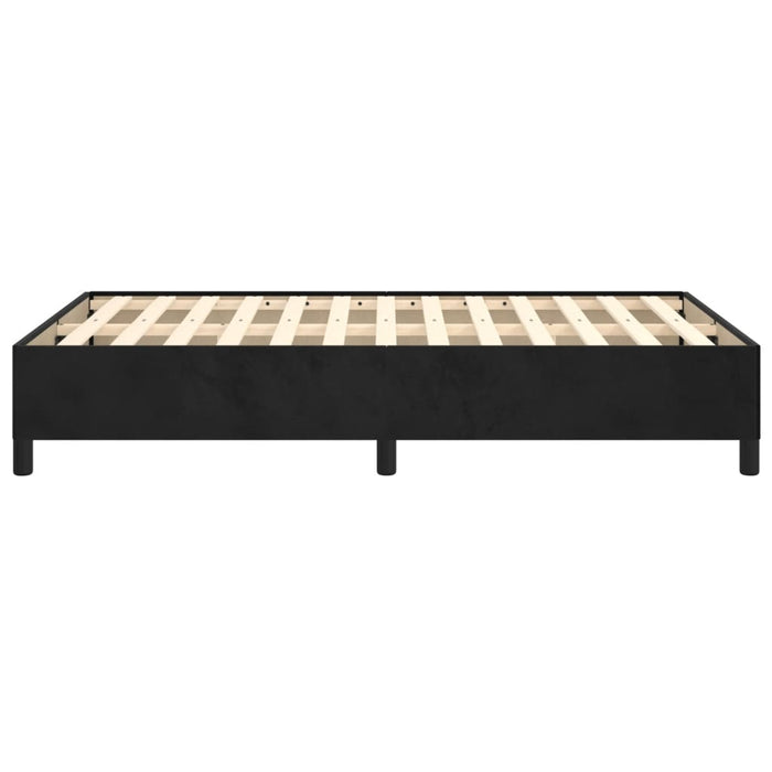 Cadru de pat fără saltea Negru 120x190 cm catifea WALTI