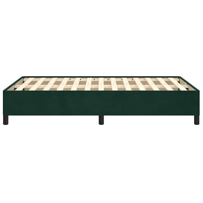 Cadru de pat fără saltea verde închis 120x190 cm catifea WALTI