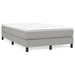 Pat box spring cu saltea, gri deschis, 120x190 cm, textil - WALTI WALTI