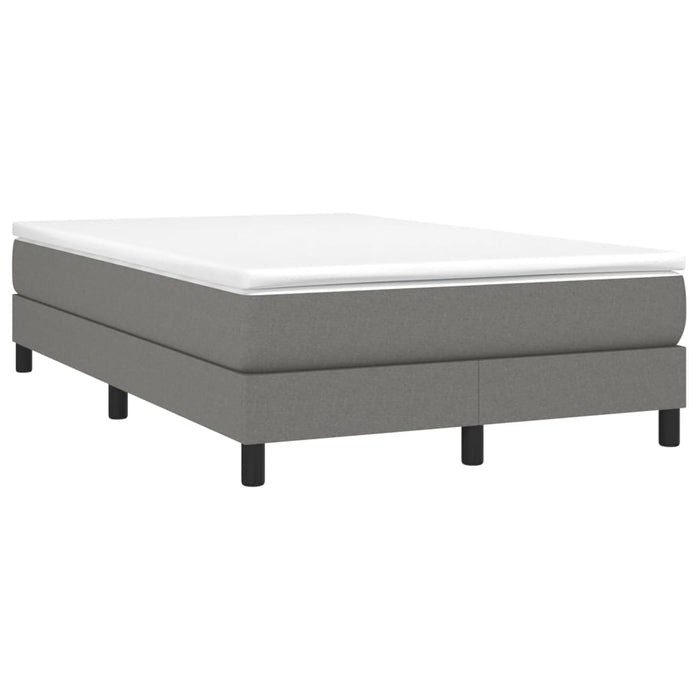 Pat box spring cu saltea, gri închis, 120x190 cm, textil - WALTI WALTI