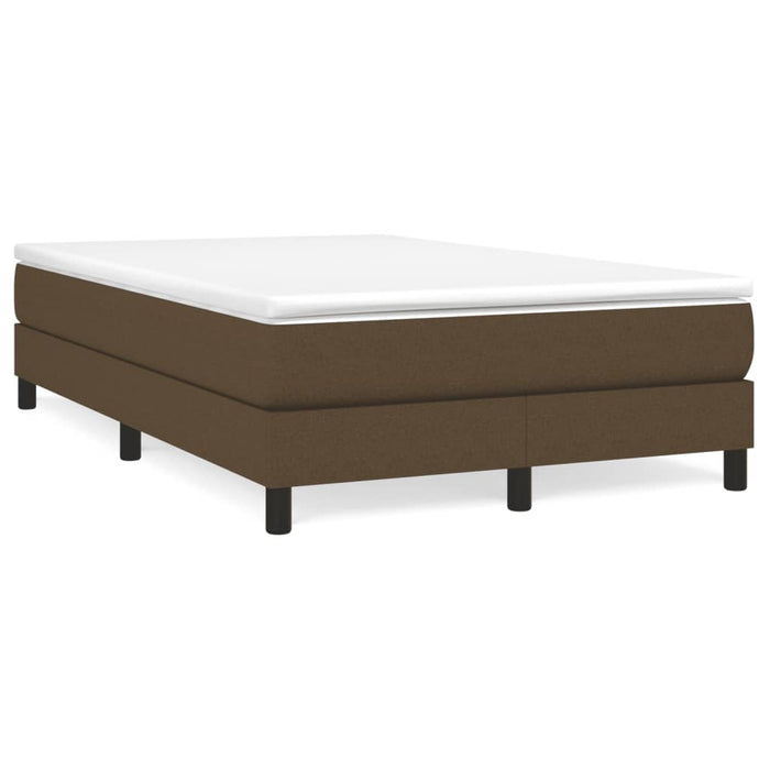 Pat box spring cu saltea, maro închis, 120x190 cm, textil - WALTI WALTI