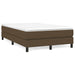 Pat box spring cu saltea, maro închis, 120x190 cm, textil - WALTI WALTI