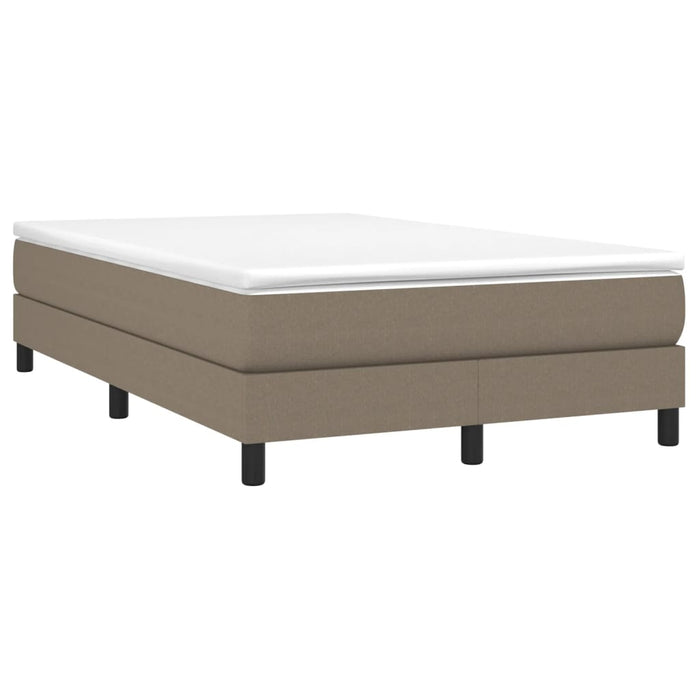 Pat box spring cu saltea, taupe, 120x190 cm material textil - WALTI WALTI