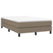 Pat box spring cu saltea, taupe, 120x190 cm material textil - WALTI WALTI