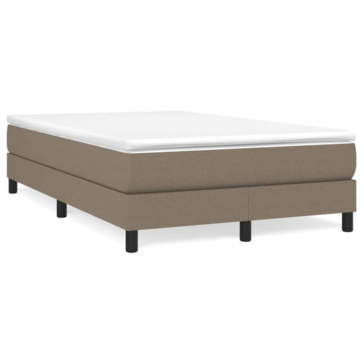 Pat box spring cu saltea, taupe, 120x190 cm material textil - WALTI WALTI