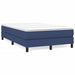 Pat box spring cu saltea, albastru, 120x190 cm, material textil - WALTI WALTI