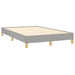 Pat box spring cu saltea, gri deschis, 120x190 cm, textil - WALTI WALTI