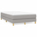 Pat box spring cu saltea, gri deschis, 120x190 cm, textil - WALTI WALTI
