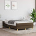 Pat box spring cu saltea, maro închis, 120x190 cm, textil - WALTI WALTI