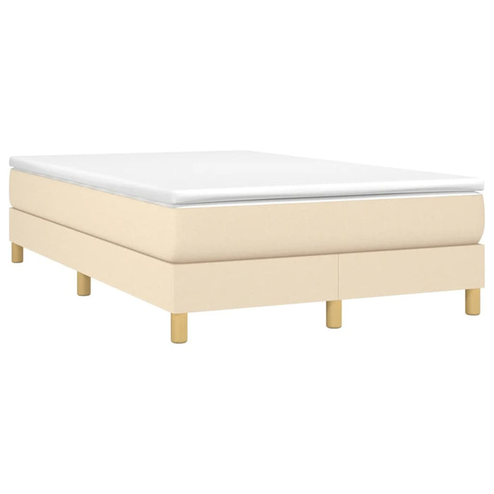 Pat continental cu saltea, crem, 120x190 cm, textil - WALTI WALTI