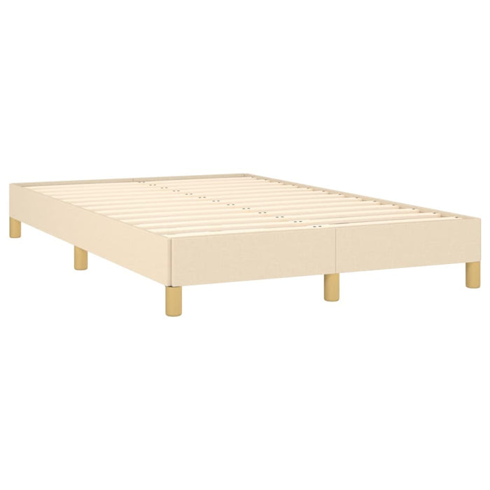 Pat continental cu saltea, crem, 120x190 cm, textil - WALTI WALTI