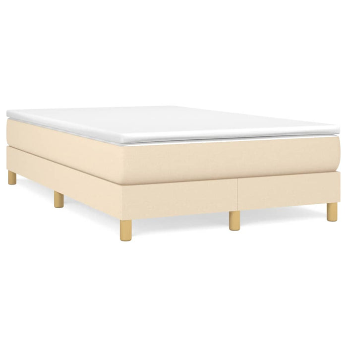 Pat continental cu saltea, crem, 120x190 cm, textil - WALTI WALTI