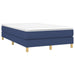 Pat box spring cu saltea, albastru, 120x190 cm, material textil - WALTI WALTI