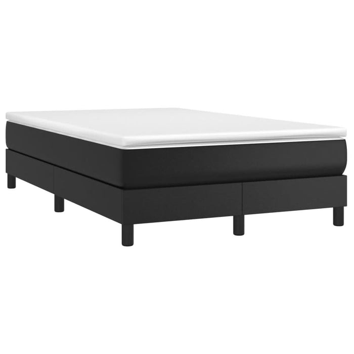 Pat box spring cu saltea, negru, 120x190 cm, piele ecologică - WALTI WALTI