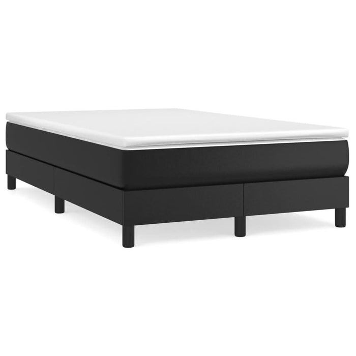Pat box spring cu saltea, negru, 120x190 cm, piele ecologică - WALTI WALTI