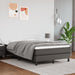 Pat box spring cu saltea, gri, 120x190 cm, piele ecologică - WALTI WALTI