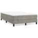 Pat box spring cu saltea, gri deschis, 120x190 cm, catifea - WALTI WALTI
