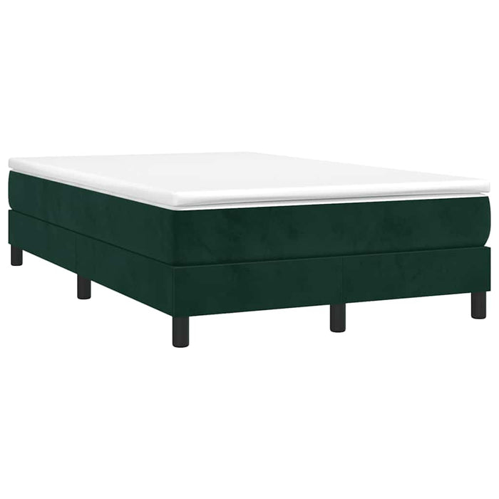 Pat box spring cu saltea, verde închis, 120x190 cm, catifea - WALTI WALTI