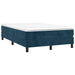Pat box spring cu saltea, albastru închis, 120x190 cm, catifea - WALTI WALTI